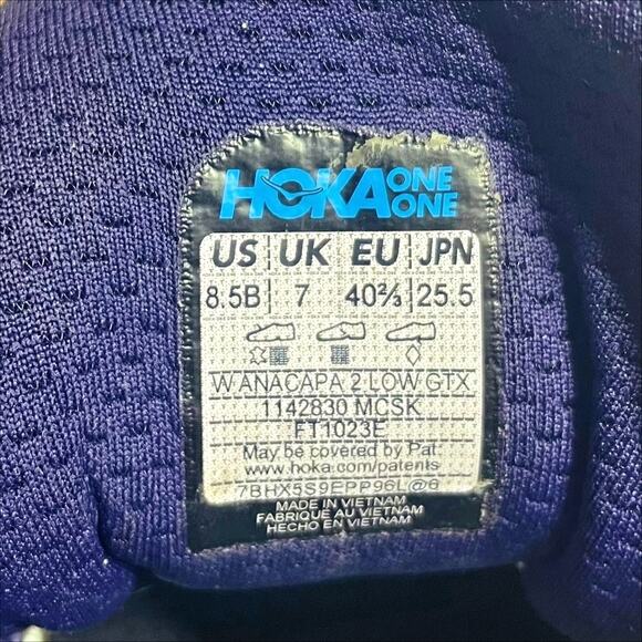 HOKA Anacapa 2 Low GTX Athletic Shoes (Worn Once) Purple Meteor/Cosmic Sky 8.5B - Picture 8 of 8